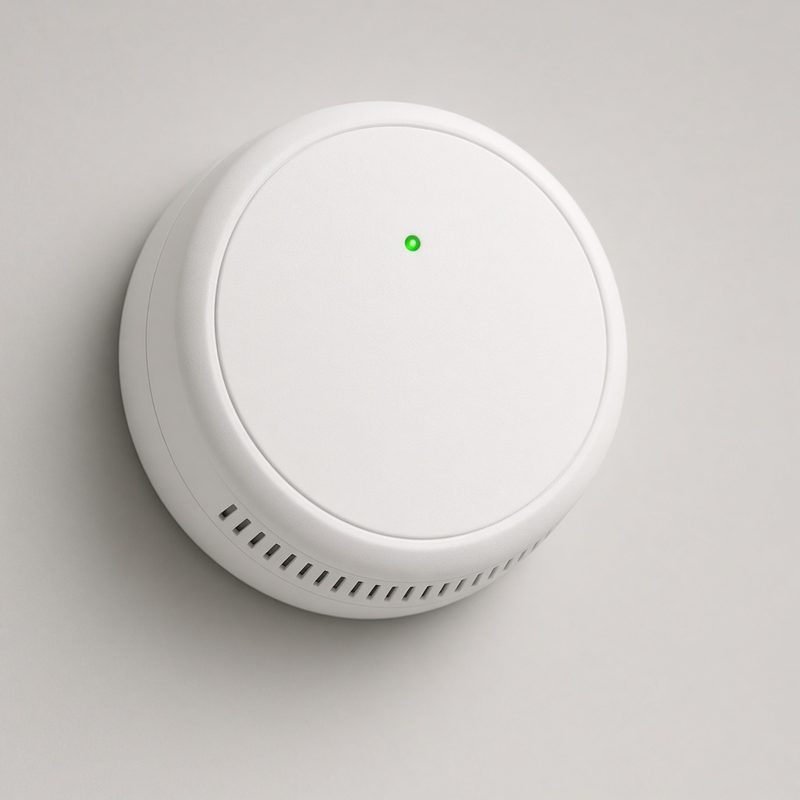 Battery-powered carbon monoxide alarm